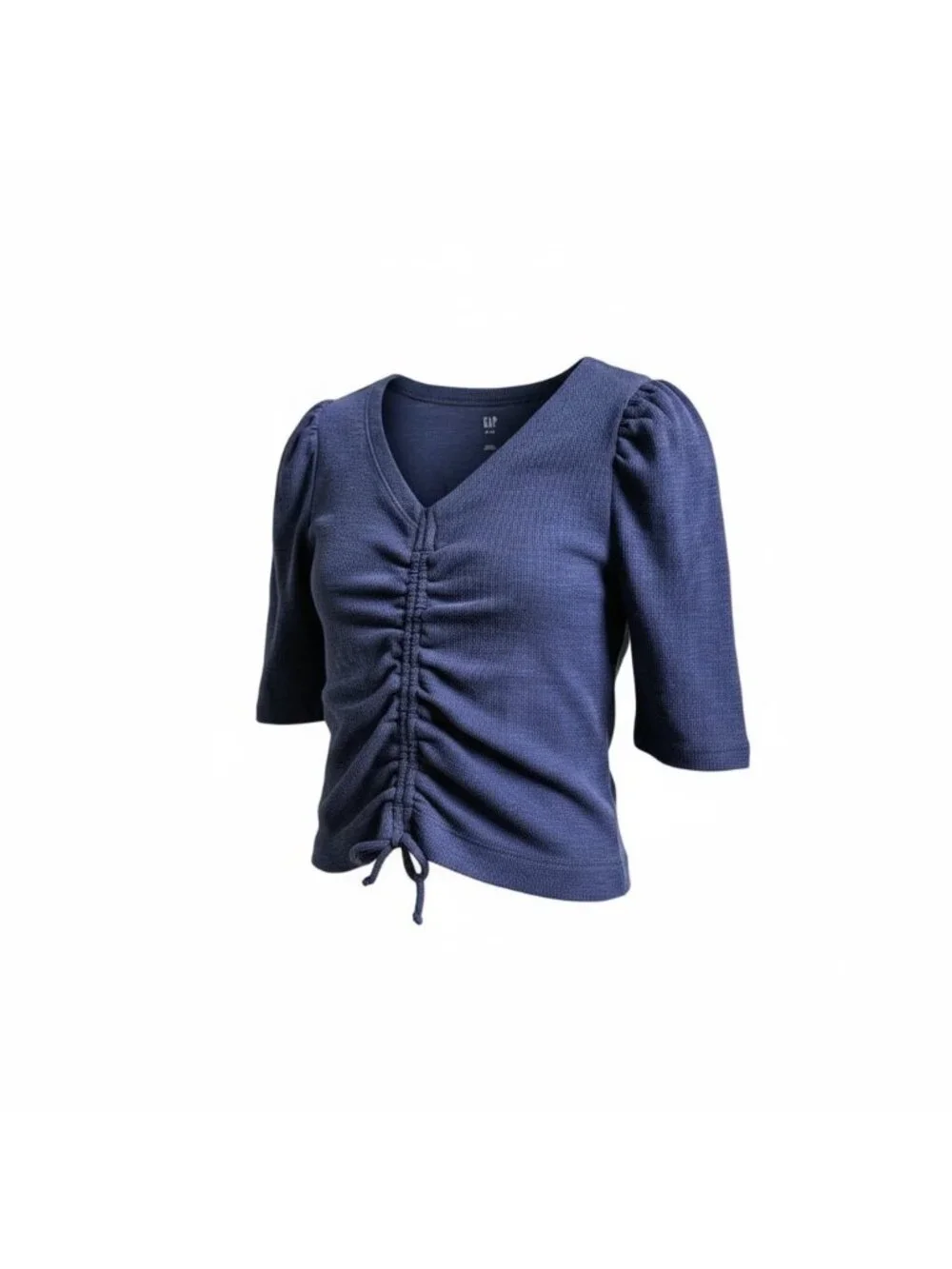 GAP Girls’ Ruched V-Neck Top – Size Medium